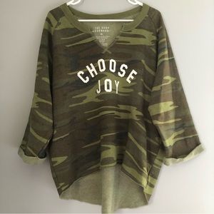 the shop forward camo choose joy sweater